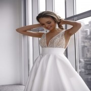 Beaded Lace Bodice Wedding Dress