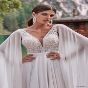V-Neck Boho Wedding Dress