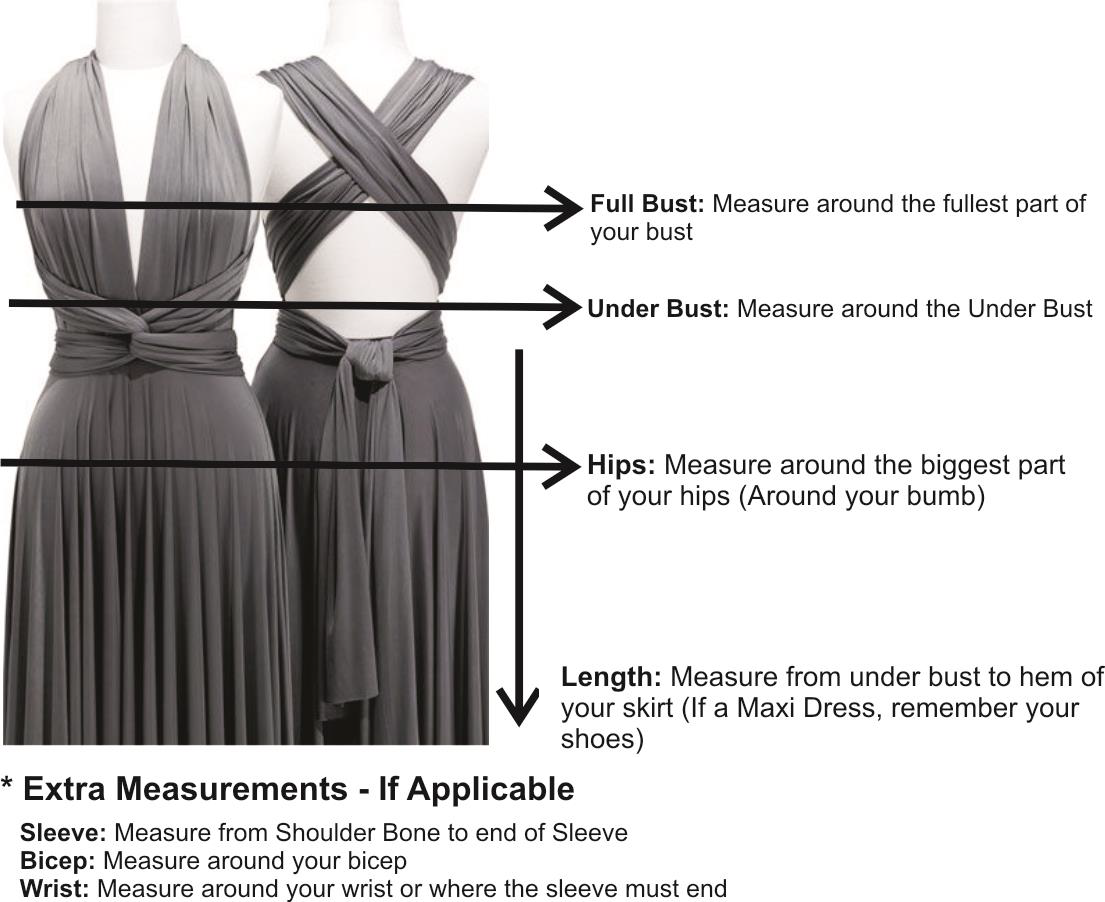 Long Gown Measurement – Alankar